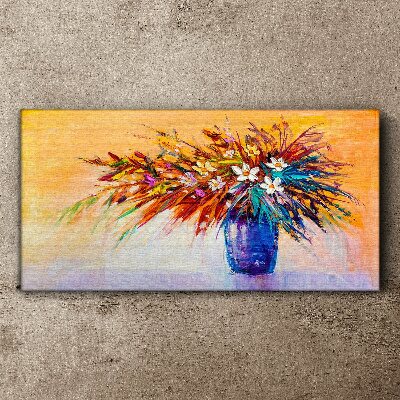 Foto auf leinwand Bunter Blumenstrauß in einer Vase