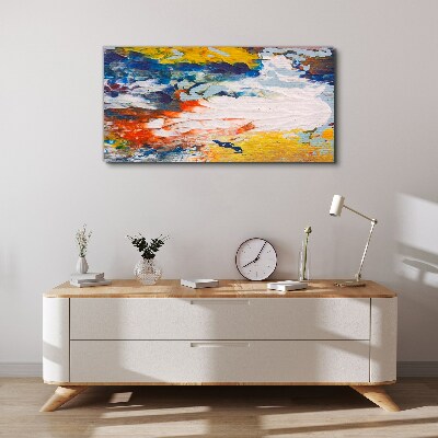 Bild auf leinwand Eine Welle von Farben in Bewegung
