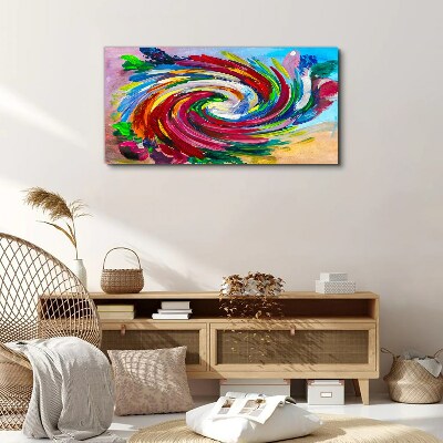 Foto auf leinwand Ein Wirbelwind der Farben
