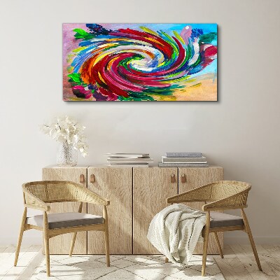 Foto auf leinwand Ein Wirbelwind der Farben