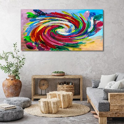 Foto auf leinwand Ein Wirbelwind der Farben
