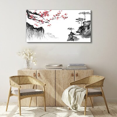 Bild auf leinwand Asiatische Kirschbäume