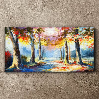 Foto auf leinwand Herbstgasse