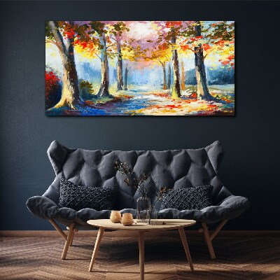 Foto auf leinwand Herbstgasse
