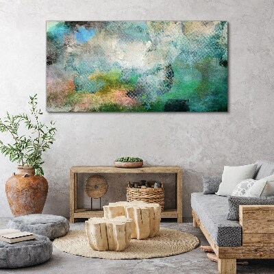 Foto auf leinwand Abstrakte Komposition in Grüntönen