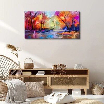 Foto auf leinwand Farbenfrohe Herbstlandschaft