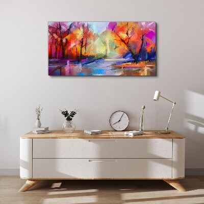 Foto auf leinwand Farbenfrohe Herbstlandschaft