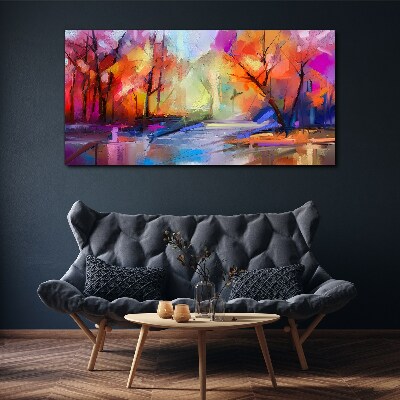 Foto auf leinwand Farbenfrohe Herbstlandschaft