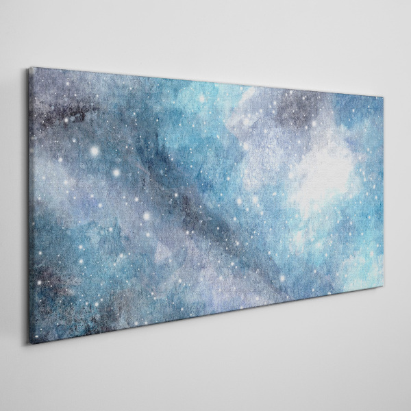 Foto auf leinwand Kosmischer Nebel in Blautönen