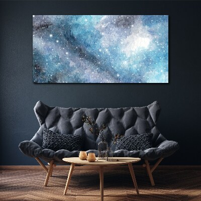 Foto auf leinwand Kosmischer Nebel in Blautönen