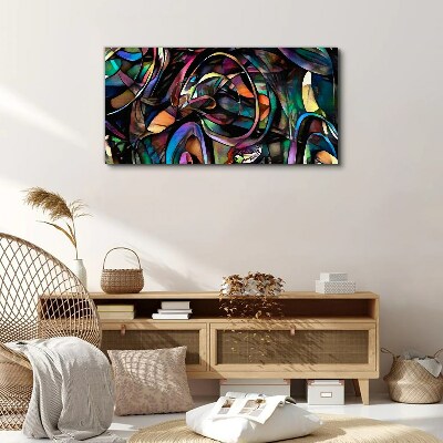 Bild auf leinwand Bunte Abstraktionen in Glas