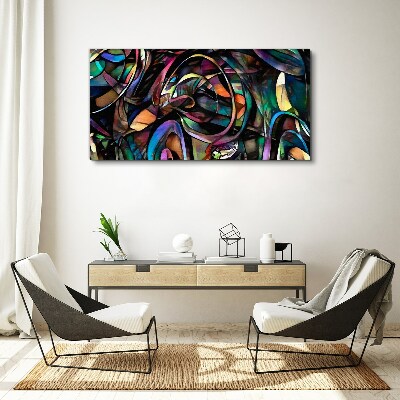 Bild auf leinwand Bunte Abstraktionen in Glas