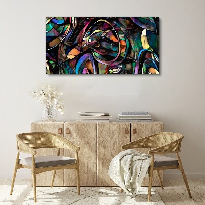 Bild auf leinwand Bunte Abstraktionen in Glas
