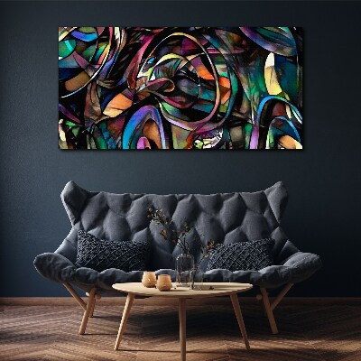 Bild auf leinwand Bunte Abstraktionen in Glas