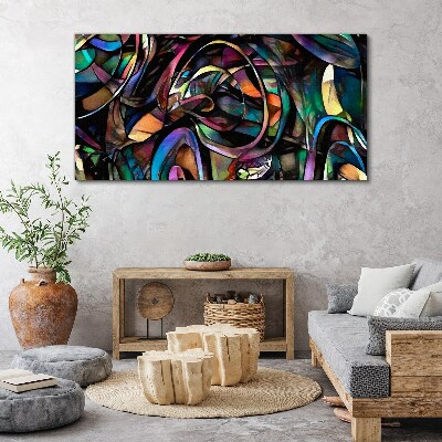 Bild auf leinwand Bunte Abstraktionen in Glas