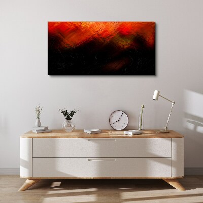 Foto auf leinwand Sonnenuntergang in Flammen