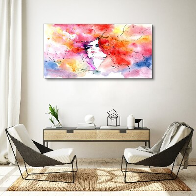 Foto auf leinwand Ein farbenfrohes Spiegelbild der Emotionen