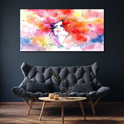 Foto auf leinwand Ein farbenfrohes Spiegelbild der Emotionen