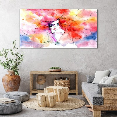 Foto auf leinwand Ein farbenfrohes Spiegelbild der Emotionen