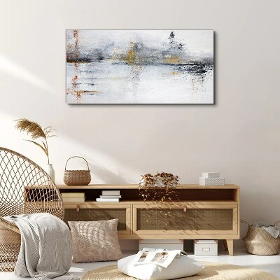 Foto auf leinwand Abstrakte Landschaft in Grautönen