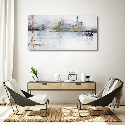 Foto auf leinwand Abstrakte Landschaft in Grautönen