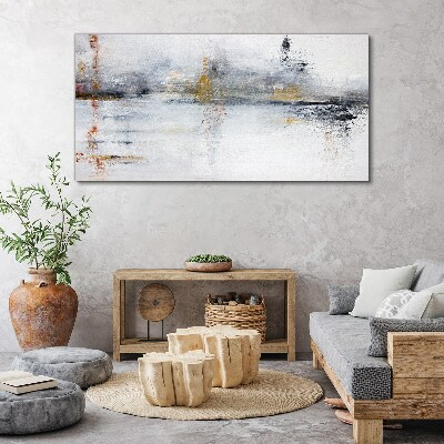 Foto auf leinwand Abstrakte Landschaft in Grautönen