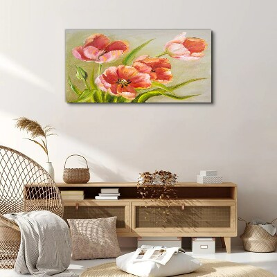 Foto auf leinwand Frühlingstulpen in Pastelltönen