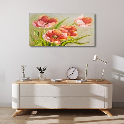 Foto auf leinwand Frühlingstulpen in Pastelltönen