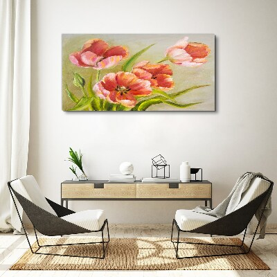 Foto auf leinwand Frühlingstulpen in Pastelltönen