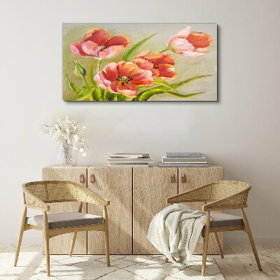 Foto auf leinwand Frühlingstulpen in Pastelltönen