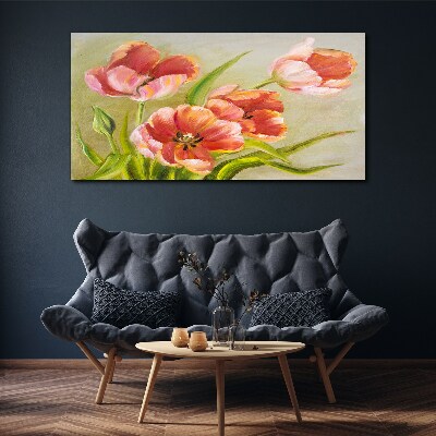 Foto auf leinwand Frühlingstulpen in Pastelltönen