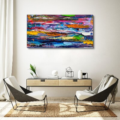 Foto auf leinwand Bunte abstrakte Landschaft