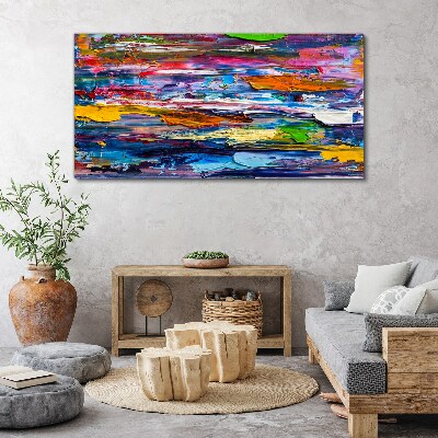 Foto auf leinwand Bunte abstrakte Landschaft