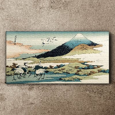 Foto auf leinwand Bergtiervögel Japanisch