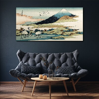 Foto auf leinwand Bergtiervögel Japanisch