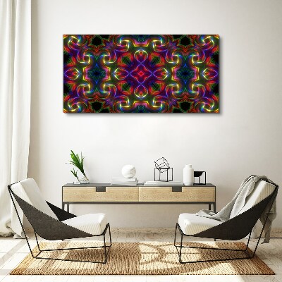 Foto leinwand Ein buntes Mosaik aus Lichtmustern