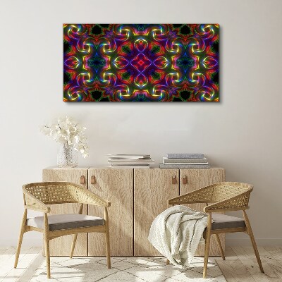 Foto leinwand Ein buntes Mosaik aus Lichtmustern