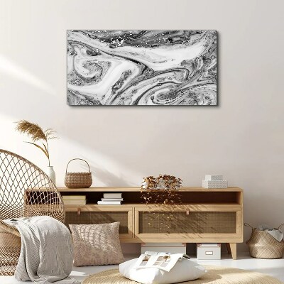 Bild auf leinwand Monochromatische Wirbel mit metallischen Akzenten