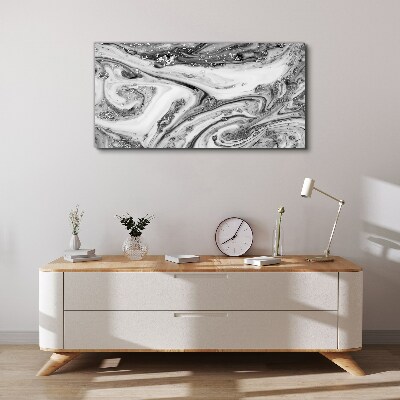 Bild auf leinwand Monochromatische Wirbel mit metallischen Akzenten