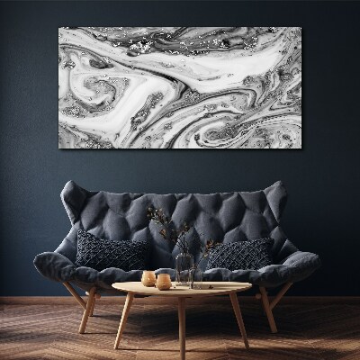 Bild auf leinwand Monochromatische Wirbel mit metallischen Akzenten