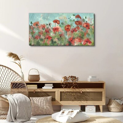 Bild auf leinwand Eine Blumenlandschaft in Frühlingsaura