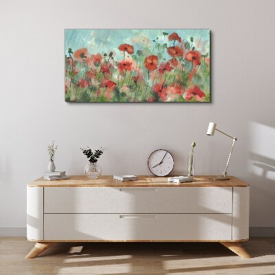 Bild auf leinwand Eine Blumenlandschaft in Frühlingsaura