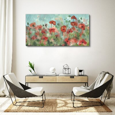 Bild auf leinwand Eine Blumenlandschaft in Frühlingsaura