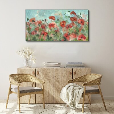 Bild auf leinwand Eine Blumenlandschaft in Frühlingsaura