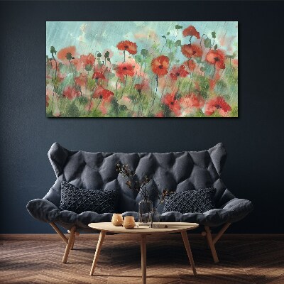Bild auf leinwand Eine Blumenlandschaft in Frühlingsaura