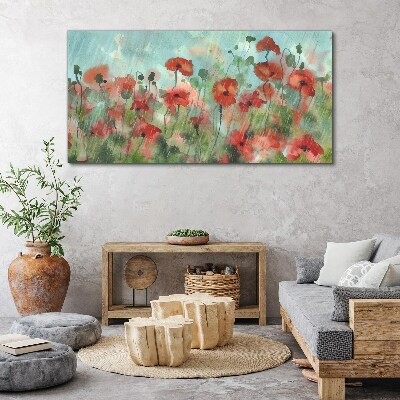 Bild auf leinwand Eine Blumenlandschaft in Frühlingsaura