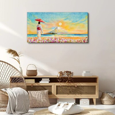 Foto auf leinwand Ein ruhiger Morgen am Meer