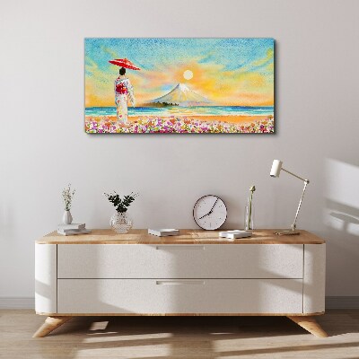 Foto auf leinwand Ein ruhiger Morgen am Meer