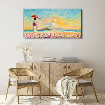Foto auf leinwand Ein ruhiger Morgen am Meer