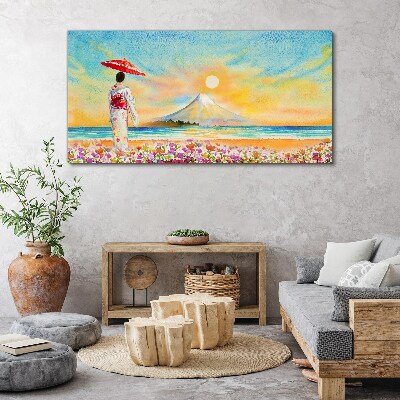 Foto auf leinwand Ein ruhiger Morgen am Meer